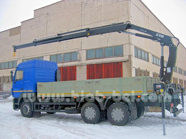 HIAB 122 B-3 DUO на базе автомобиля МАЗ 6312
